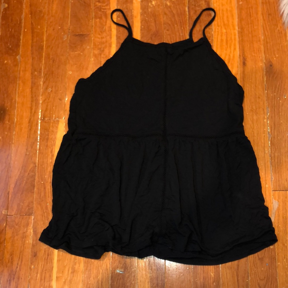 Black Peplum Tank